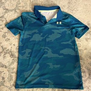 Under Armour, Boys, Golf Polo short sleeve, Size M, Like new, textured fabric